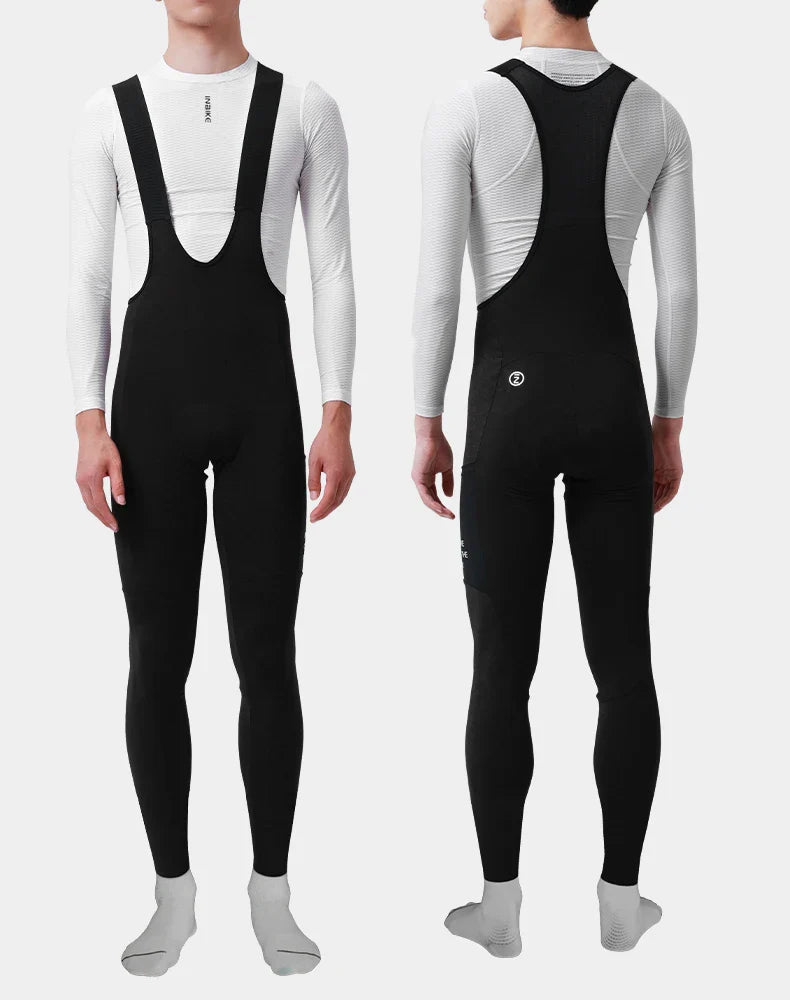 INBIKE Winter Cycling Bib Pants – Thermal Fleece 3D Padded MTB Bib Tights for Men, Cold Weather Cycling Clothing