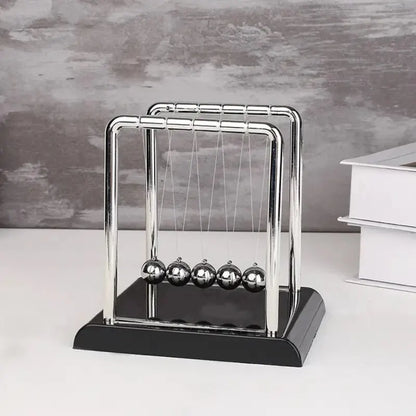 Newton’s Cradle Balance Toy - Steel Ball Physics Pendulum for Science Learning & Stress Relief