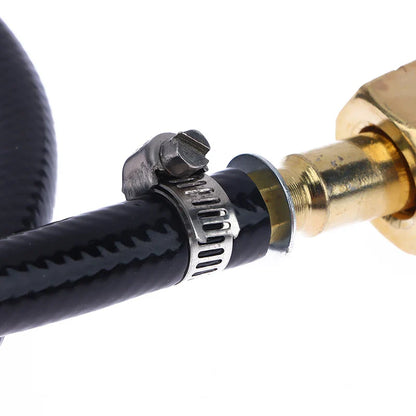 Leakproof Gas Refill Adapter: Rubber Gas Refill Pipe Tube Cylinder Converter for Filling Tank - Coupler Valve Braided Hose Accessories