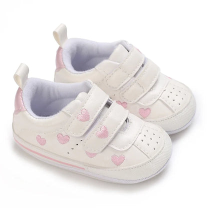 Baby Girl Soft Sole Prewalker Shoes - Cute Infant First Walker Sneakers for 0–18 Months