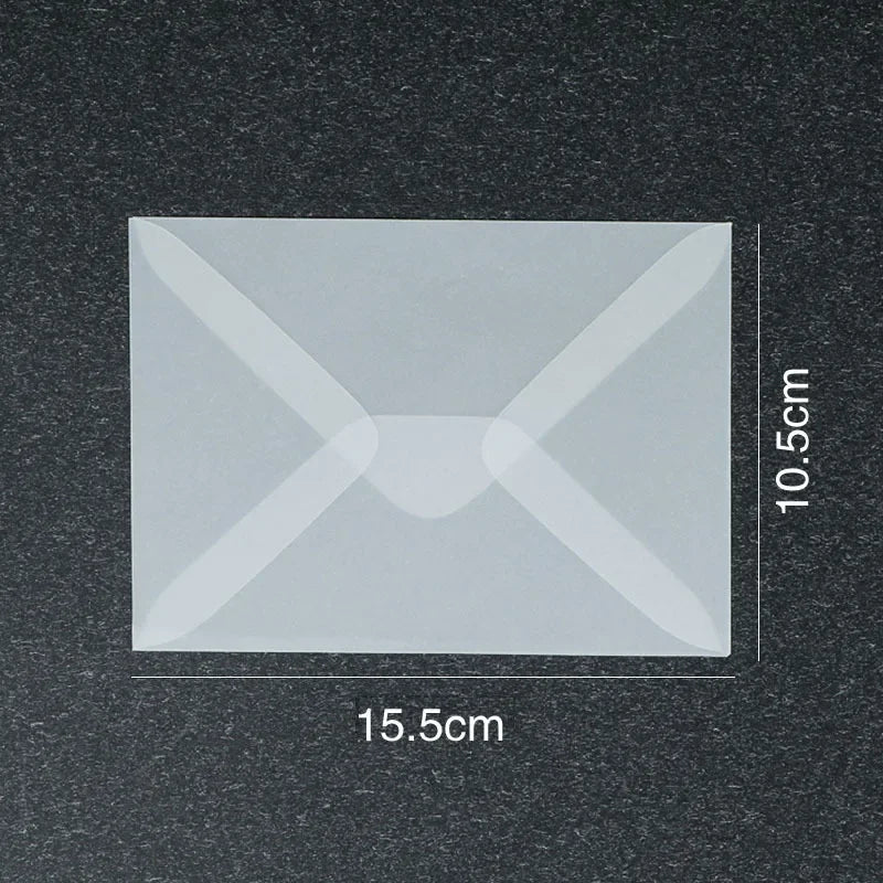 50 Pcs Blank Translucent Envelopes – for Invitations, Postcards, Gift Boxes, Wedding & Business Letters