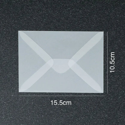 50 Pcs Blank Translucent Envelopes – for Invitations, Postcards, Gift Boxes, Wedding & Business Letters