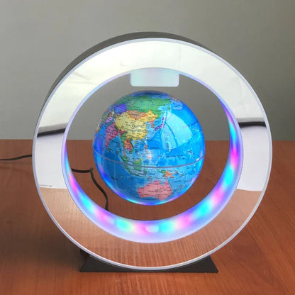 Magnetic Levitation Globe – 4" & 6" Desk Decoration for Office & Living Room, Perfect for Birthday & New Year Gifts