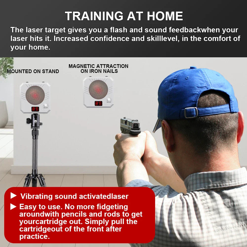 Infrared Induction Electronic Laser Target – Color-Sensitive Shooting Practice Toy with Sound Effects