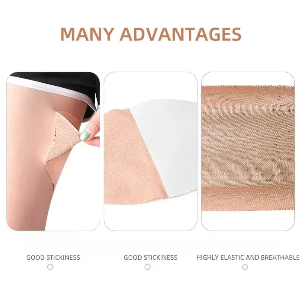 10PCS Anti-Chafing Thigh Pads – Self-Adhesive Anti-Friction Stickers, Waterproof & Breathable Comfort for Men & Women