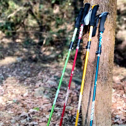 5-Section Foldable Trekking Pole – Portable Hiking Stick for Nordic, Elderly & Camping, Telescopic & Easy to Carry