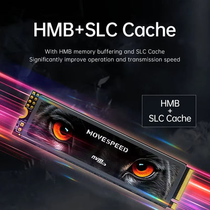 MOVESPEED PCIe 4.0 NVMe M.2 2280 SSD – Up to 7450MB/s Internal Solid State Drive for PS5 & Gaming PC (1TB / 2TB / 4TB)