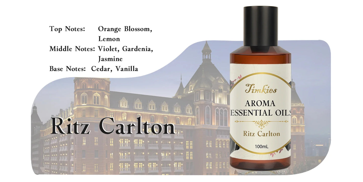 100ML Hotel Room Fragrance Diffuser – Air Freshener for Home, Car, and Office – Ritz Carlton & Hilton Scent, Humidifier & Essential Oil Refill   2/2