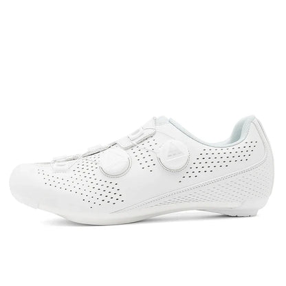 Men’s Speed Cycling Shoes — Road, SPD Cleat & Flat Pedal Bike Shoes, White