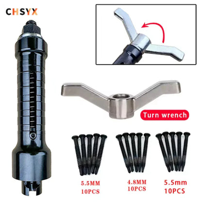 Professional Lock Cylinder Puller — Stainless Steel Nail & Screw Extractor Locksmith Tool
