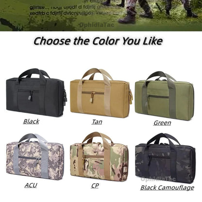 Gun Carrying Bag for Glock 17, M9 - Universal Concealed Pistol Storage with Magazine Pouch, Hunting Accessories