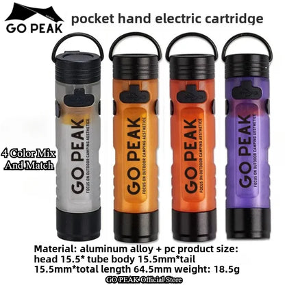 GOPEAK Mini LED Keychain Flashlight – Portable Pocket Clip Light for Outdoor Use, Emergency, Camping & Disaster Relief