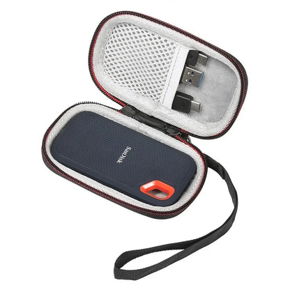 SanDisk Extreme Portable SSD Carrying Case - Hard Storage Bag for PSSD/E30/E60/E61 Models, 250GB to 2TB (Case Only)