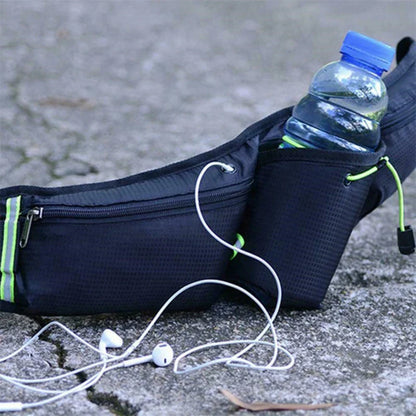 Unisex Waterproof Sports Waist Pack – Hip Bag for Running, Climbing, Motorcycle with Water Bottle & Phone Holder