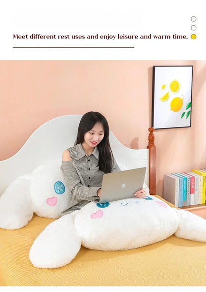 70 / 90 / 110 / 130cm cm Aoger Cinnamoroll Plush Doll – Kawaii Cartoon Stuffed Toy, Car Headrest Pillow & Back Cushion, Birthday Gift