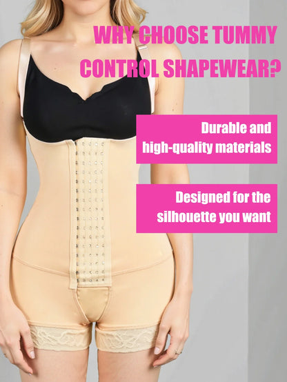 Women’s Compression Body Shaper – Colombian Fajas Butt Lifter Slimming Corset for Post-Surgery Support