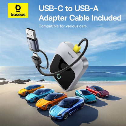 Baseus Wireless CarPlay Adapter – Smart CarPlay Box for iOS, Wired to Wireless Display, Plug and Play with Bluetooth and WiFi Connectivity