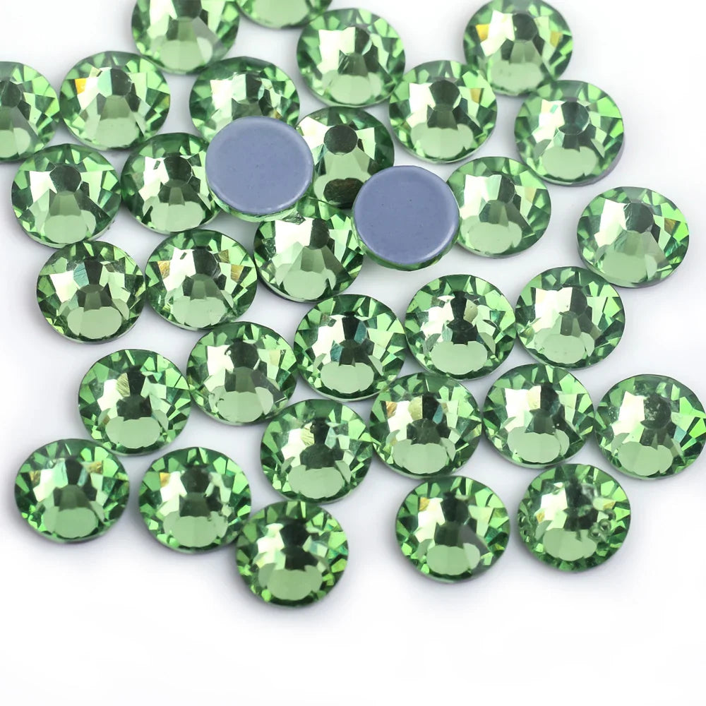 Premium Hot Fix Rhinestones – High Quality Glass Crystal Flatback Iron-On Glitter Rhinestones for Clothing & Crafts