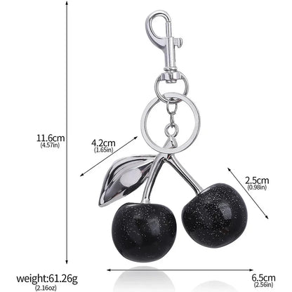 Cute Cherry Keychain Purse Charm – Bag Accessory for Handbags & Gifts for Women