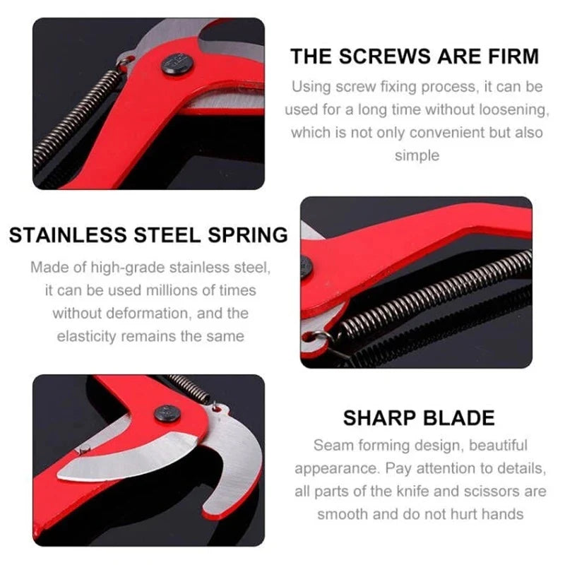 High-Altitude Extendable Lopper & Pruning Saw | Rope-Assisted Tree Branch Cutter for Fruit Trees | Garden Trimmer Tool