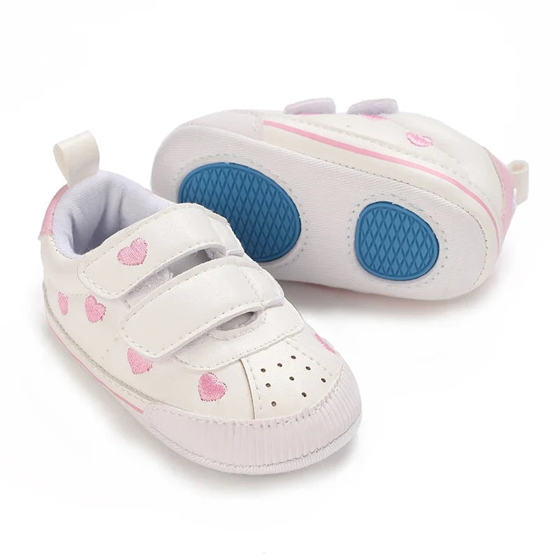 Baby Girl Soft Sole Prewalker Shoes - Cute Infant First Walker Sneakers for 0–18 Months