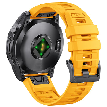 Quick Fit 22mm Silicone Watch Strap for Garmin — Compatible with Fenix 8/E/Epix Pro 47mm, Fenix 7, Fenix 6 Solar, Forerunner 955/945/965