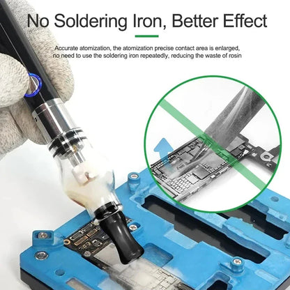 RELIFE RL-069 Rosin Atomizer - Iron-Free Soldering Tool for Mobile Phone Motherboard Repair with Short Circuit Detection