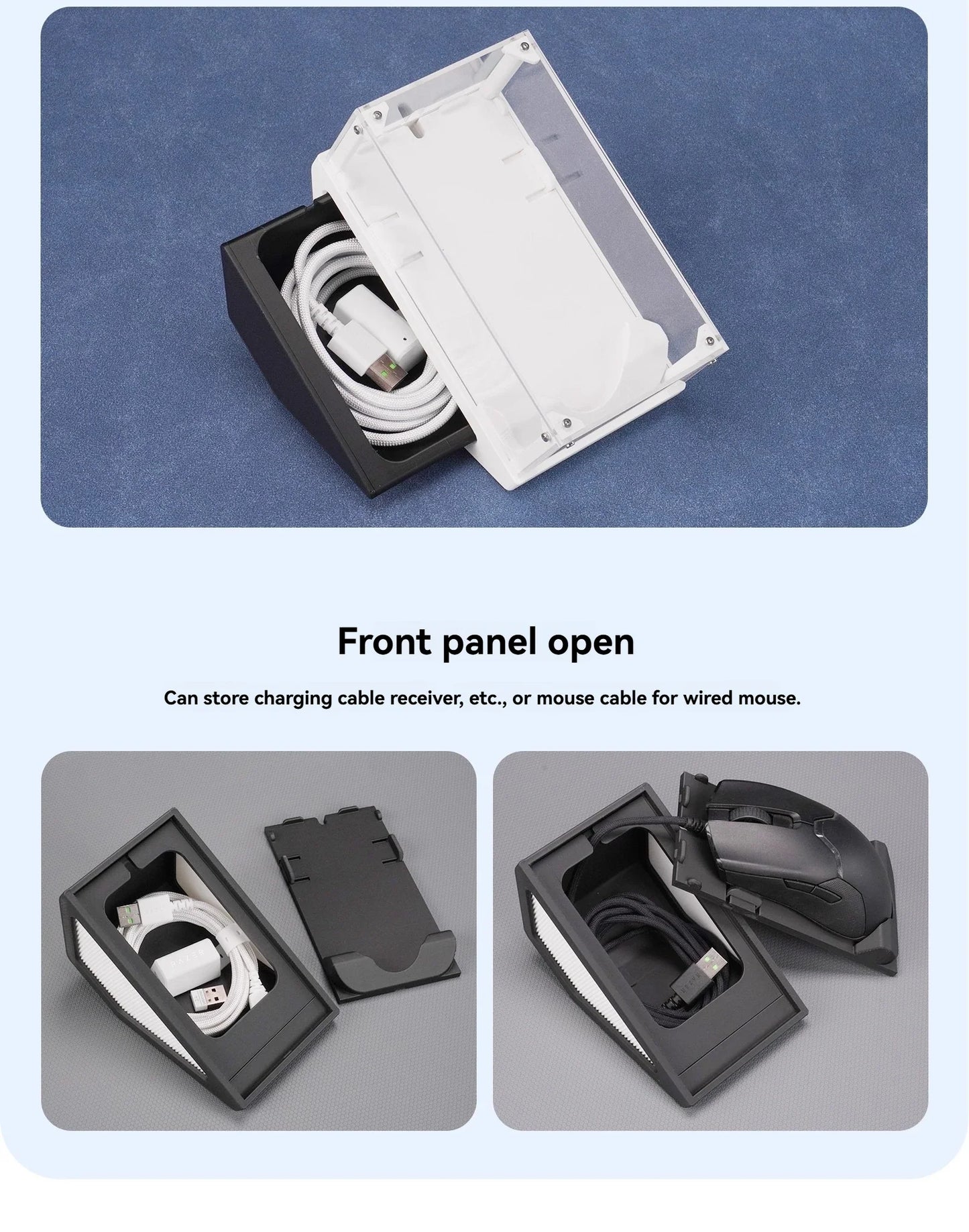 3D Printing Mouse Display Box – Transparent Acrylic Dustproof Storage for Gaming Mouse, Desktop & E-Sports Decor