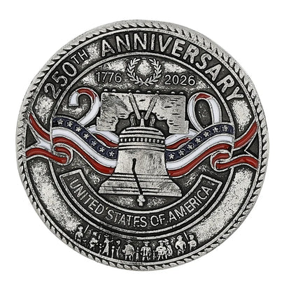 2026 USA 250th Anniversary Pin - Patriotic Enamel Brooch Jewelry Gift for Men and Women Independence Day Celebration