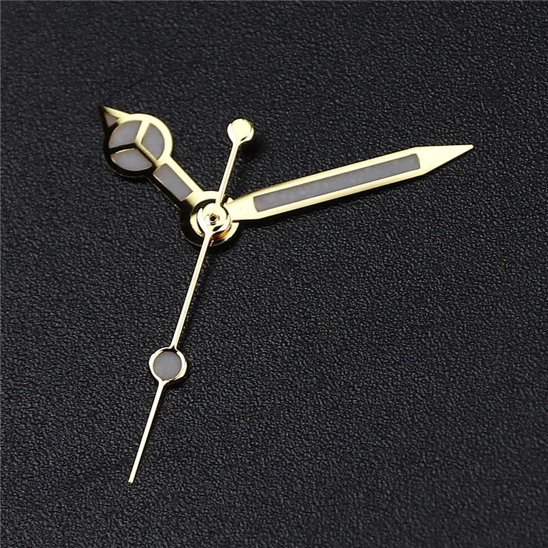 High-Quality Watch Hands – Polished Silver 12.5×12×8mm, C3 & BGW9 Green/Blue Luminous for NH35, NH36, NH34 Movements