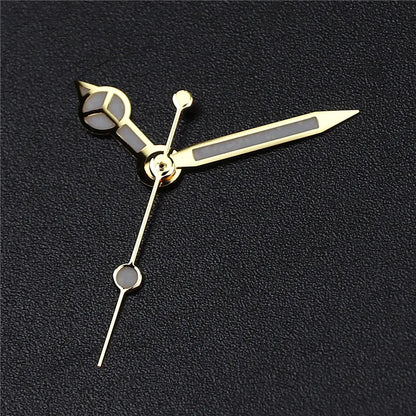 High-Quality Watch Hands – Polished Silver 12.5×12×8mm, C3 & BGW9 Green/Blue Luminous for NH35, NH36, NH34 Movements