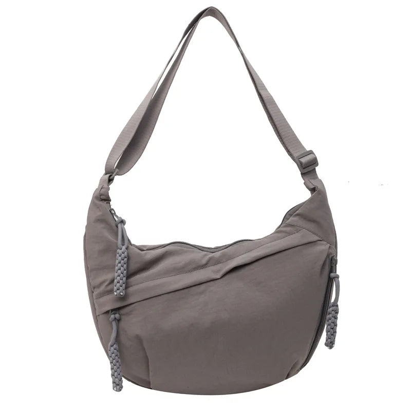 New Nylon Fabric Shoulder Bag – High Capacity Women's Crossbody Messenger Bag, Versatile & Leisure Hobo