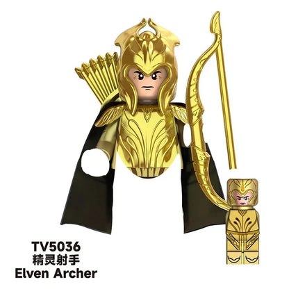 TV6403/TV6404/TV6405 Blocks Toy Set — Orcs, Dwarfs, Elves & Rohan Knight Action Figures Building Bricks for Kids Gift