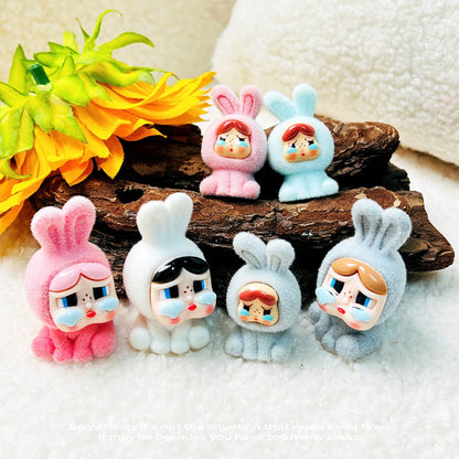 Flocking Crying Baby Blind Box — 3D Cute Little Police Officer Doll, Trendy Mystery Toy Gift