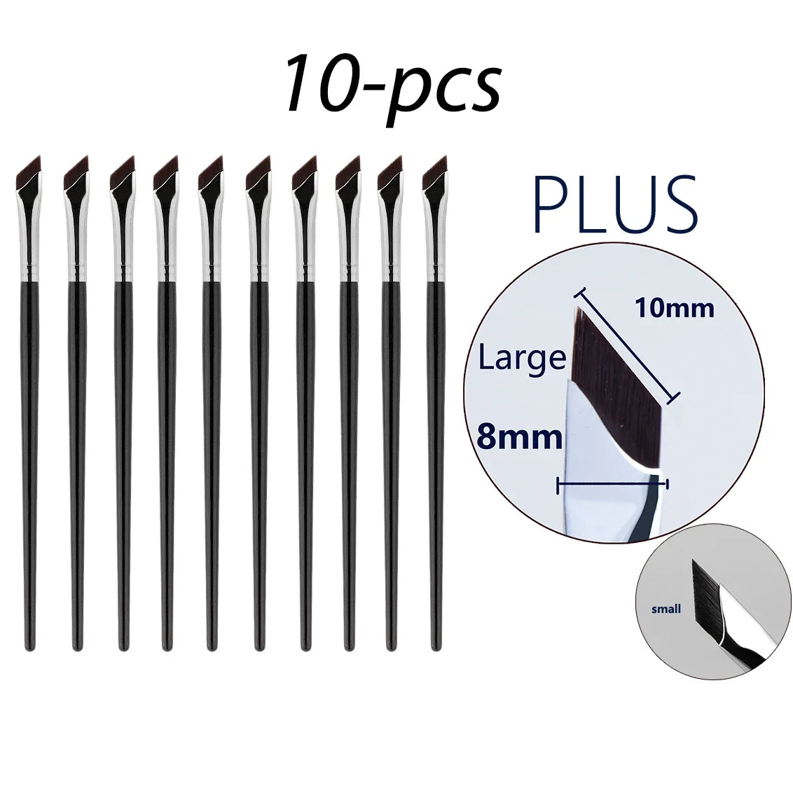 Upgrade Blade Eyeliner Brush | Ultra-Thin Fine Angle Flat Brush for Eyebrows & Under-Eye Makeup | Precise Detail White Brush