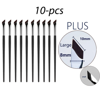 Upgrade Blade Eyeliner Brush | Ultra-Thin Fine Angle Flat Brush for Eyebrows & Under-Eye Makeup | Precise Detail White Brush