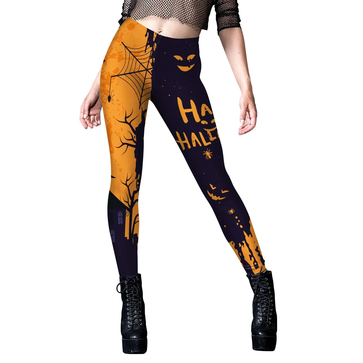 Women’s Christmas Leggings - Mid-Waist Skinny Digital Print Pants for Fitness, Running & Yoga