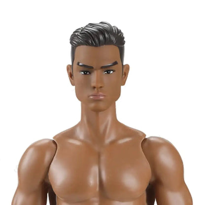 1/6 Male Action Figure Doll — 35cm Multi-Joint Strong Man Body with 13 Joints DIY Toy (White/Normal/Tan)
