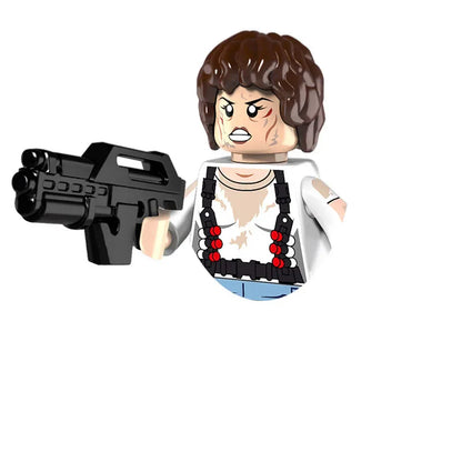 Locking Alien Action Figure — Prometheus Ice Monster Robot Building Blocks Toy, Educational Gift for Children