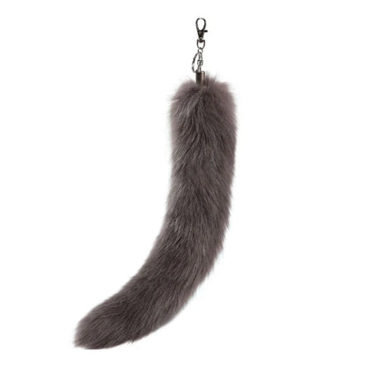 Raccoon Tail Keychain — Creative Coat Tail Key Ring Chain, Unique Gift for Men