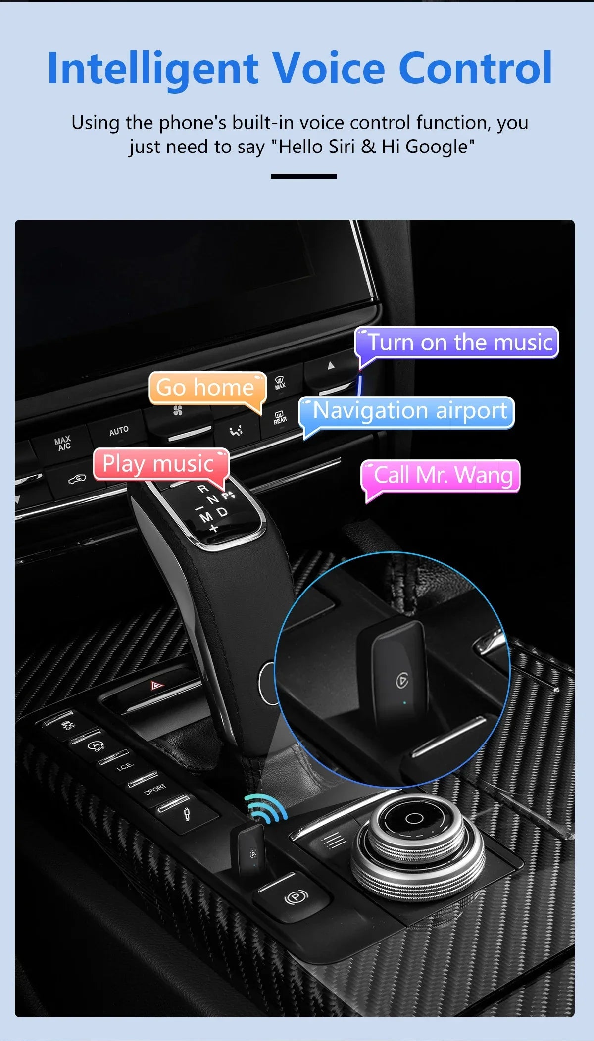 Mini CarPlay Box for Audi, Mercedes, Volvo, Volkswagen – Bluetooth Wireless Android Auto, Charging, Siri & iOS 15 Support