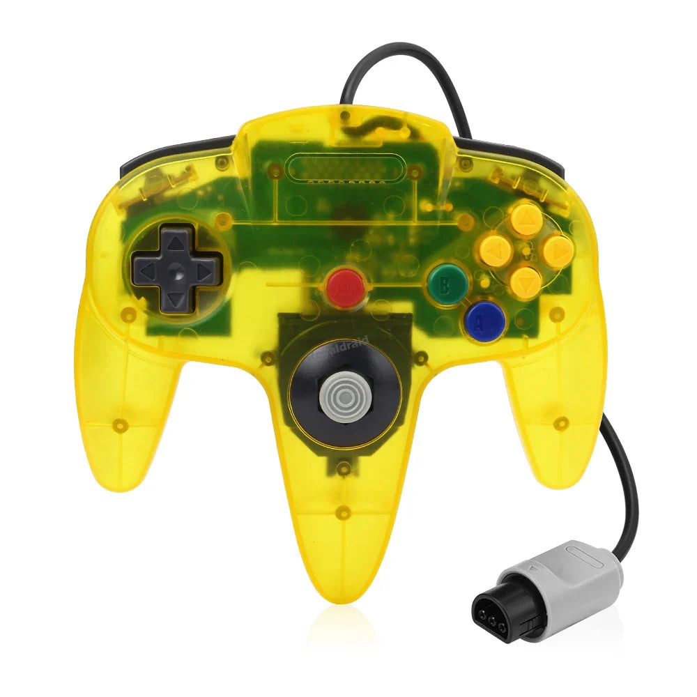 2PCS Wired Gamepad for N64 – Classic Retro Joystick Controllers for Nintendo 64 Gaming Accessories