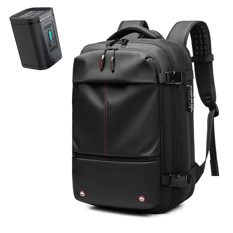 Men's Travel Backpack - Vacuum Compression 17" Laptop Backpack, Large Capacity Business & Hiking Bag