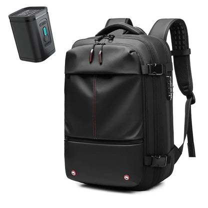 Men's Travel Backpack - Vacuum Compression 17" Laptop Backpack, Large Capacity Business & Hiking Bag