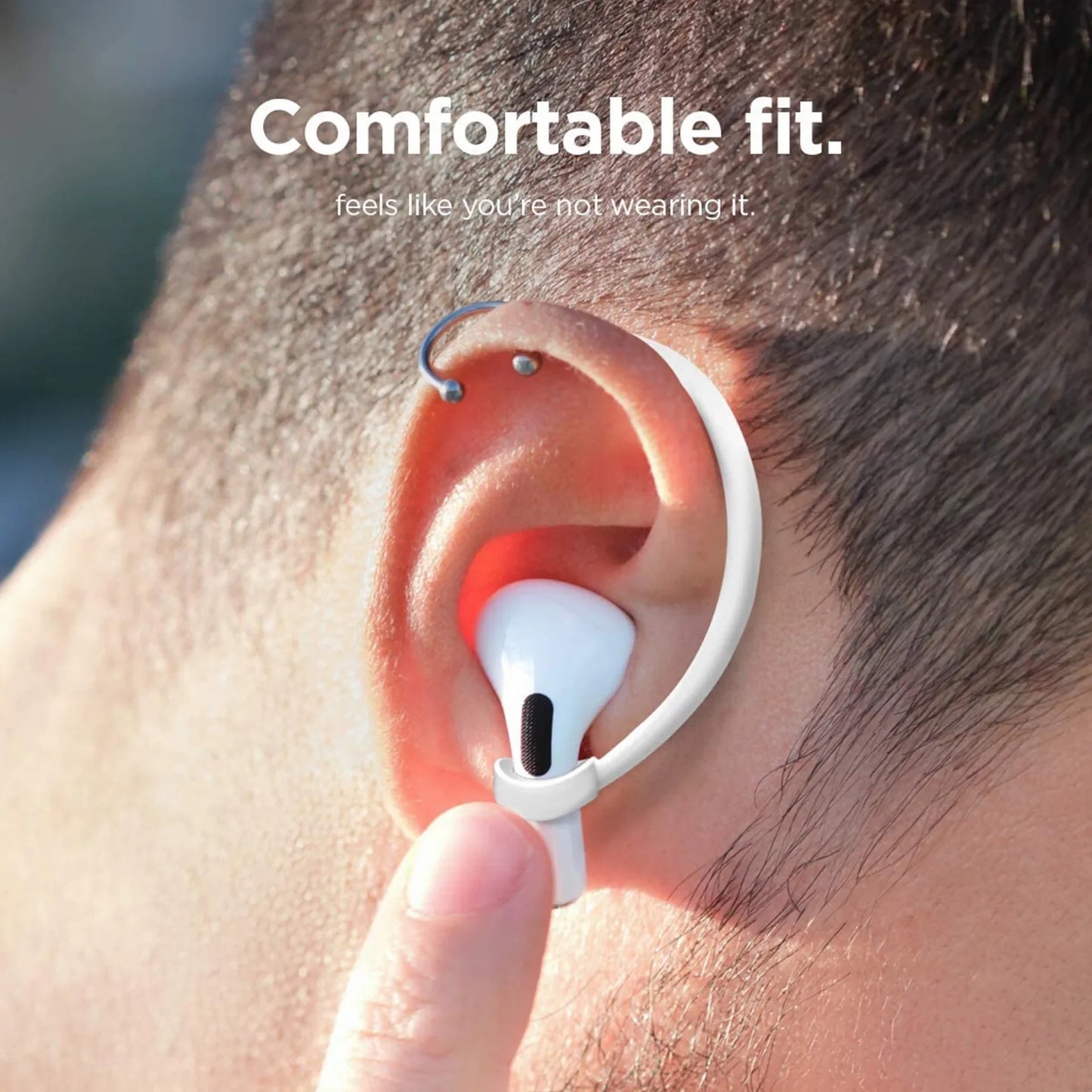 Silicone Earhook for AirPods 1/2 and Pro - Bluetooth Earphone Loop Clips, Replacement Headset Ear Hooks Accessory