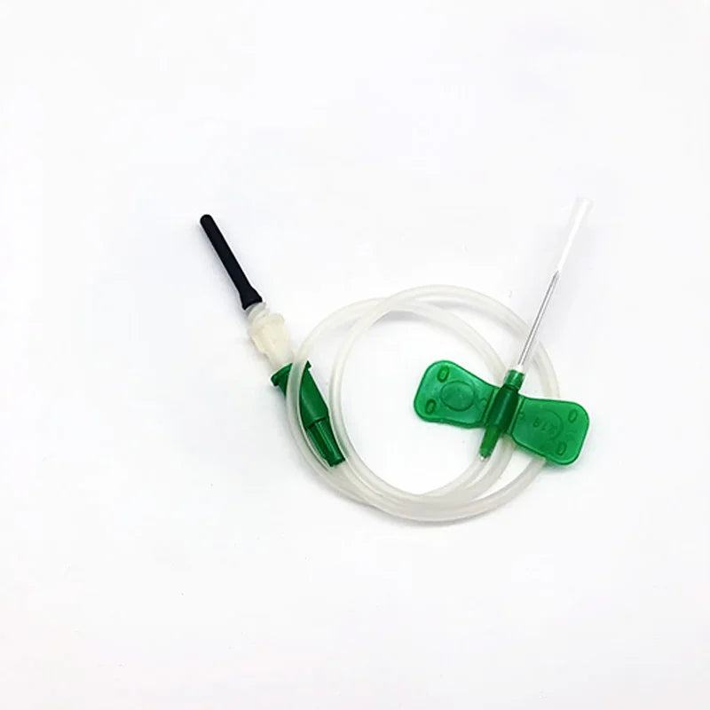 50pcs Disposable Scalp Blood Collection Needles + 50pcs Plastic Needle Holders — Pet Medical Supplies Set