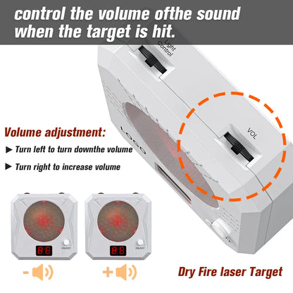 Infrared Induction Electronic Laser Target – Color-Sensitive Shooting Practice Toy with Sound Effects