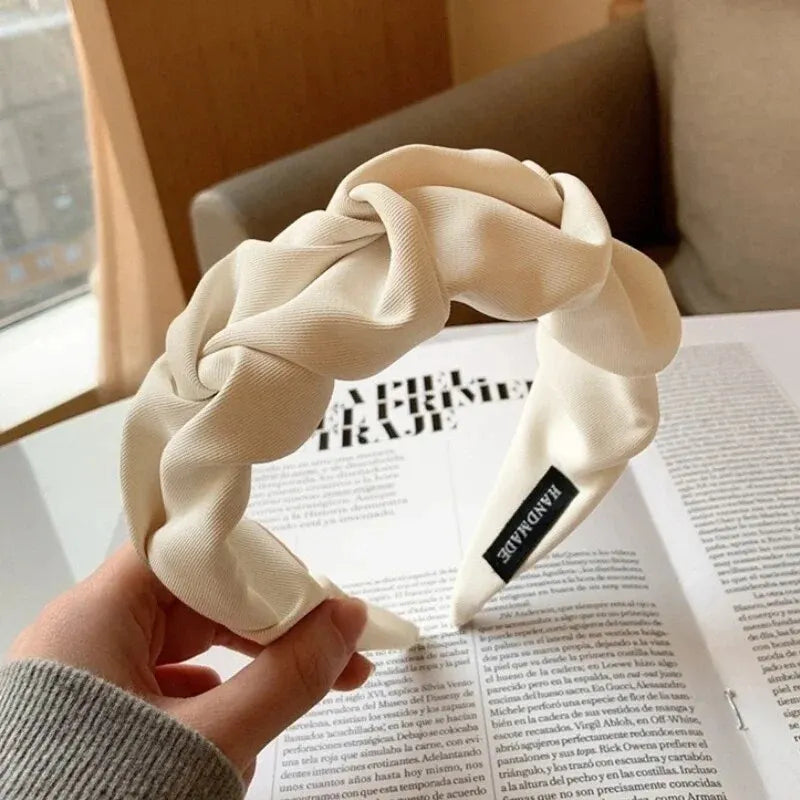 Fashion Flower Hair Hoop Bands for Women & Girls – Solid Color Wide Headbands, Designer Hair Accessories & Headwear