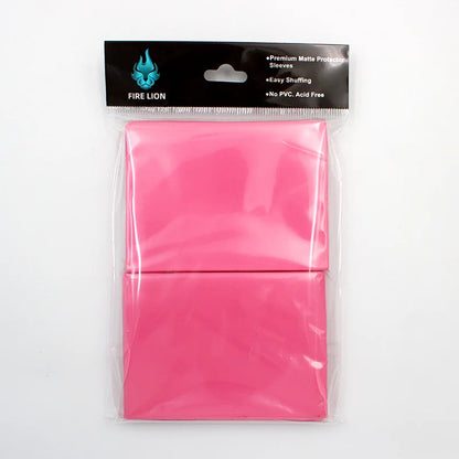 100PCS Matte Colorful Card Sleeves - 66x91mm TCG Trading Card Protectors for Tarot, Board Games & PKM Cards