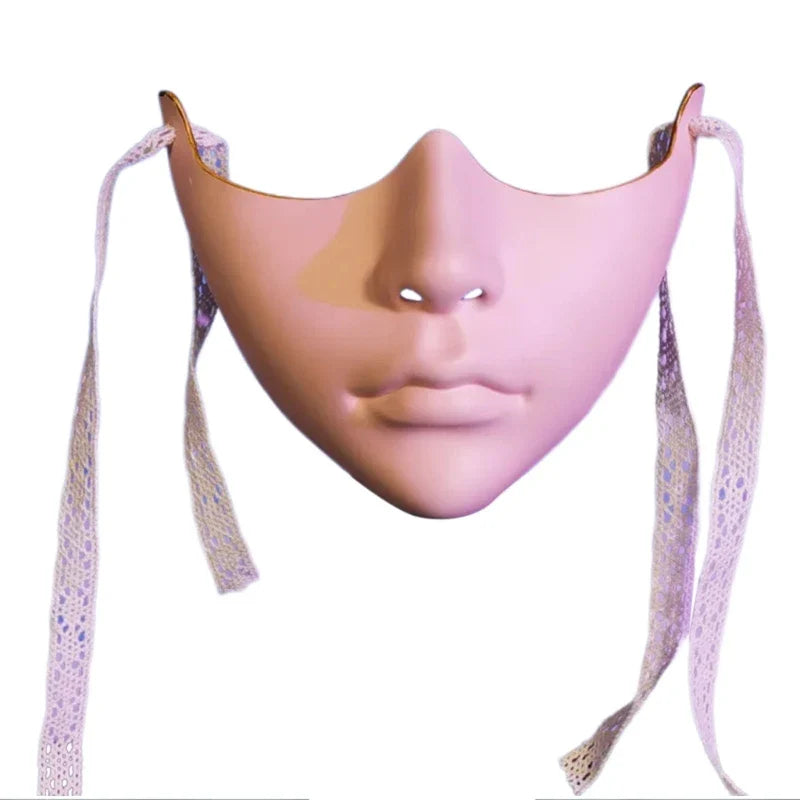 Masquerade Half Face Mask for Men & Women – Cosplay Halloween Eyemask, Costume Eye & Mouth Cover